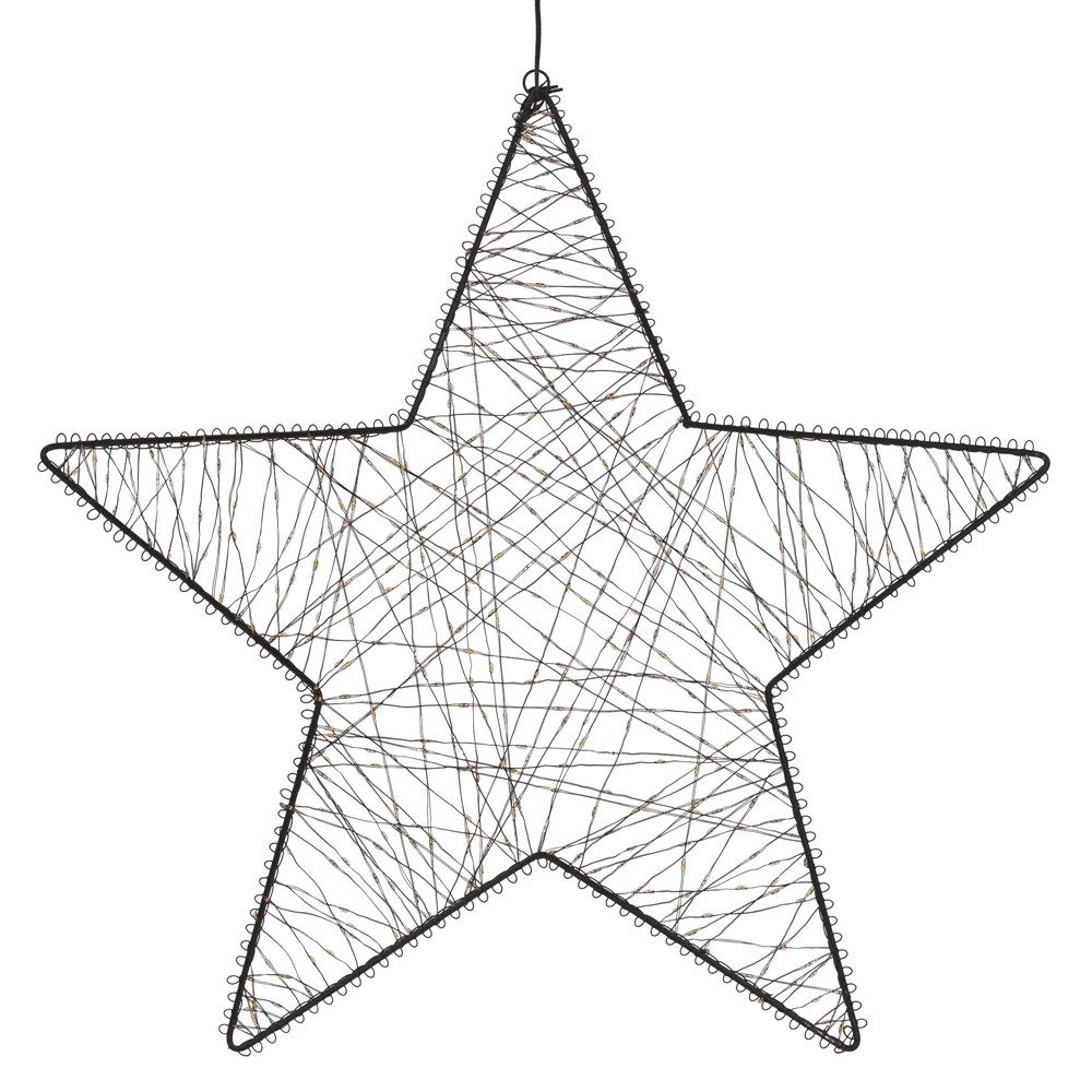 ECD Germany LED Stern LED Weihnachtsstern 56 cm Weihnachtsdeko mit Beleuchtung Innen/Außen, Leuchtstern Weihnachtsbeleuchtung mit Lichterkette 500 LED Warmweiß