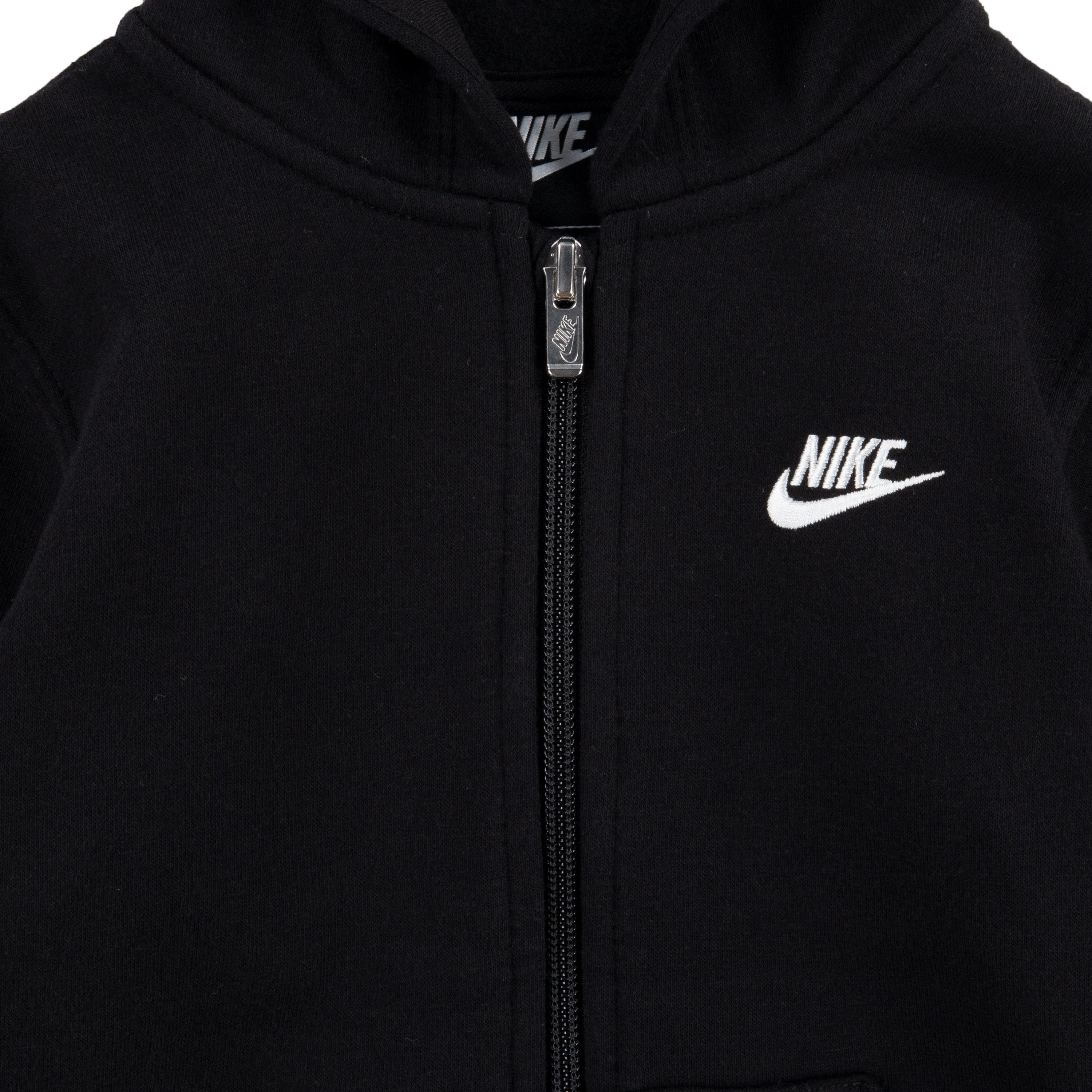 für NKB Nike Kinder - Sportswear FZ schwarz Kapuzensweatjacke HOODIE CLUB FLEECE