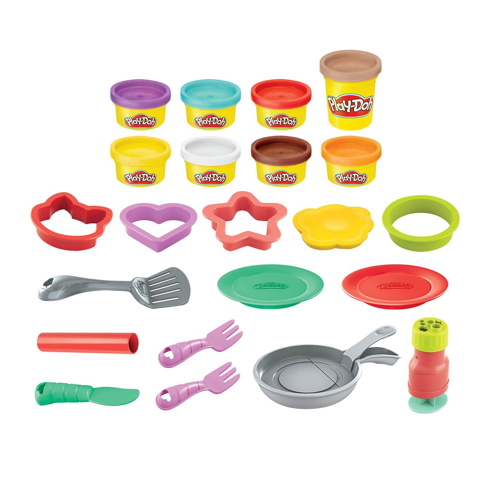 Play-Doh Knete Pfannekuchen Party Play-Doh Knetset Knete Knetwerkzeuge Pancake Set