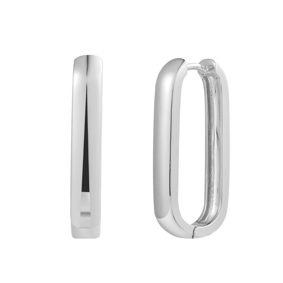 XENOX Paar Creolen Xenox Creolen Ohrringe Damen Link Large Sterlingsilber XS91552