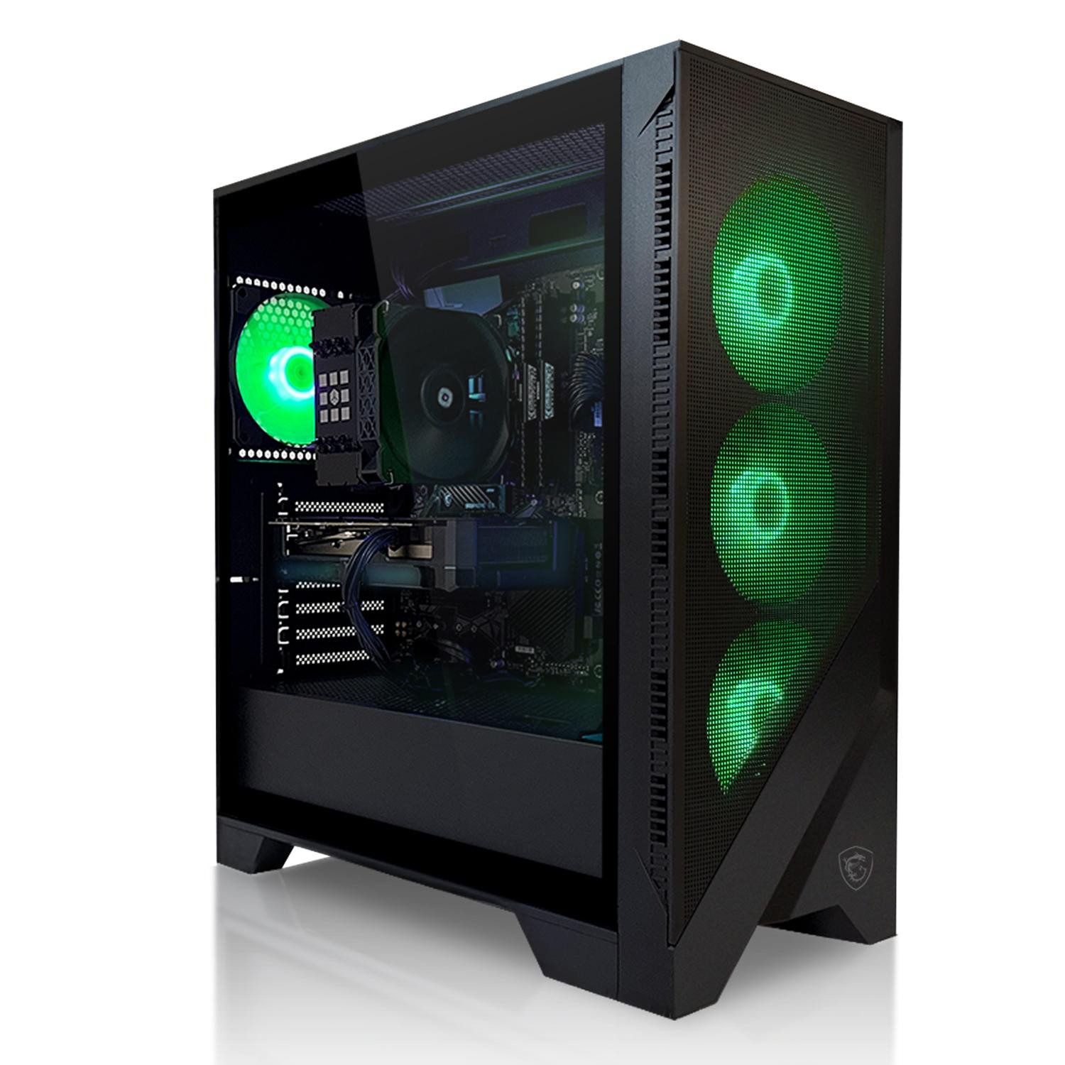 SYSTEMTREFF Gaming-PC (Intel 12400F 12400F, Nvidia GeForce RTX 5060, 16 GB RAM, Luftkühlung)