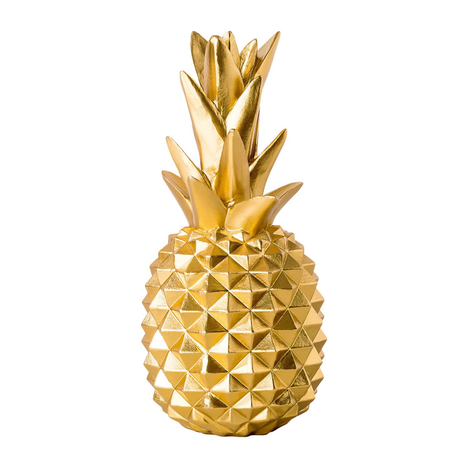 shelfmade Dekofigur Deko Ananas Wohnzimmer Tischdeko aus Kunstharz - Ananas aus Polyresin – Bild 2 von 5