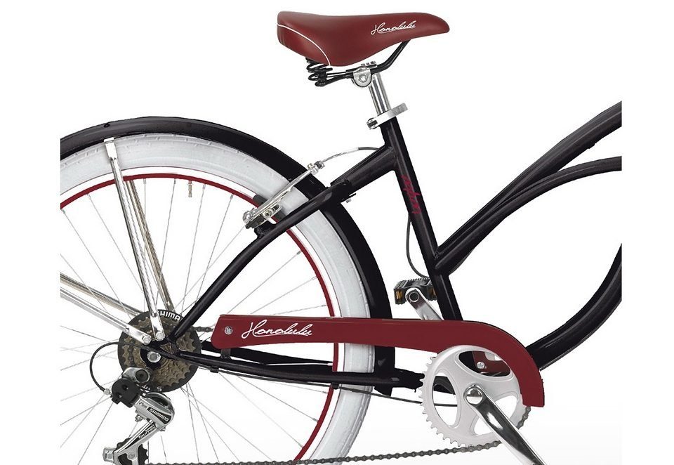 MBM Cruiser Honolulu Woman, Model 125, 6-speed Shimano Tourney derailleur, derailleur gears, for women, derailleur gears