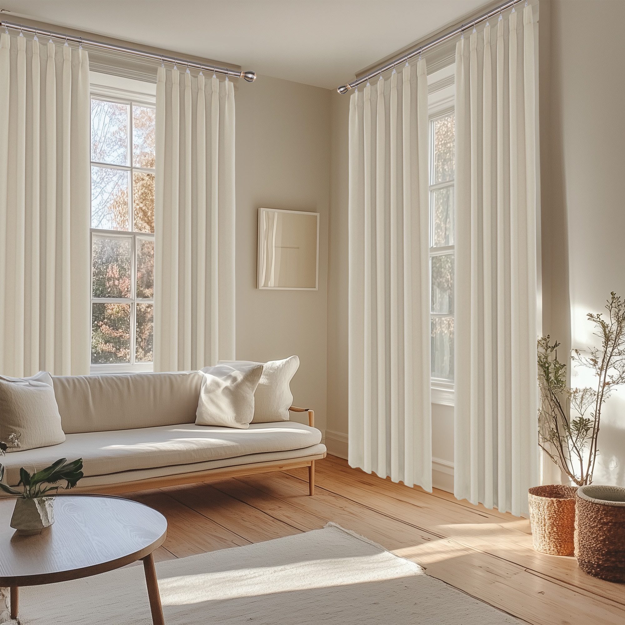 Deconovo Verdunkelungsvorhang Gardinen mit Kräuselband Blickdicht günstig online kaufen