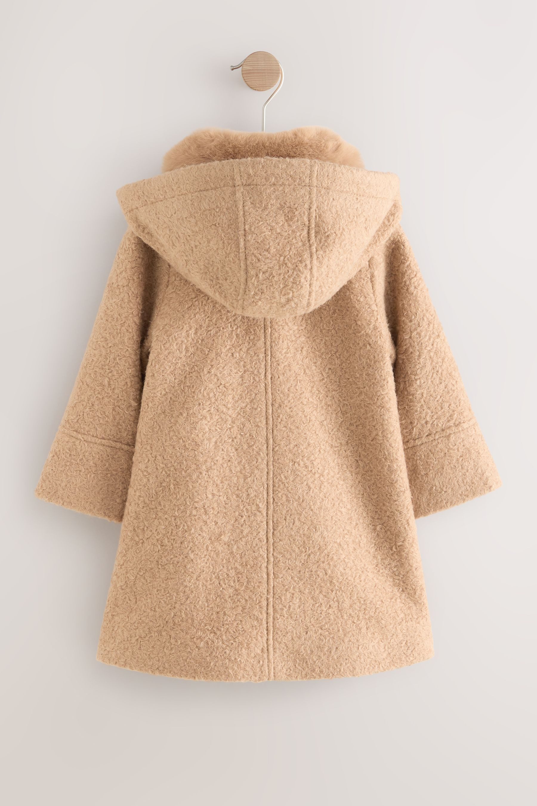 Next Fellimitatmantel Kapuzenmantel mit Wollanteil und günstig online kaufen