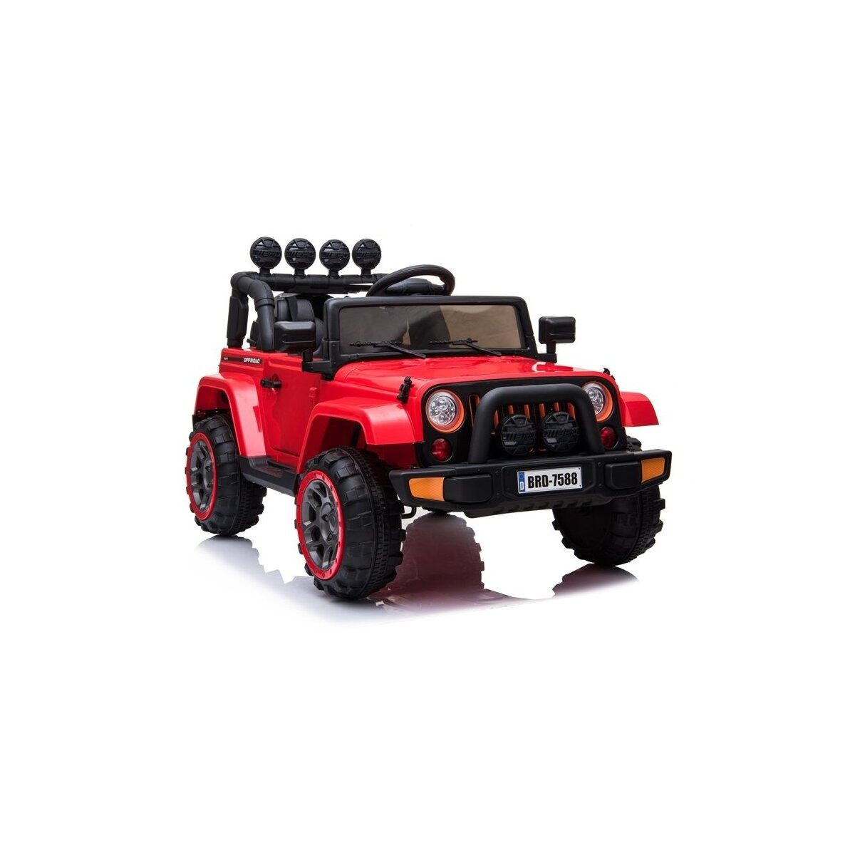 Wisam Elektro-Kinderauto Kinderfahrzeug Jeep BRD-7588 Rot
