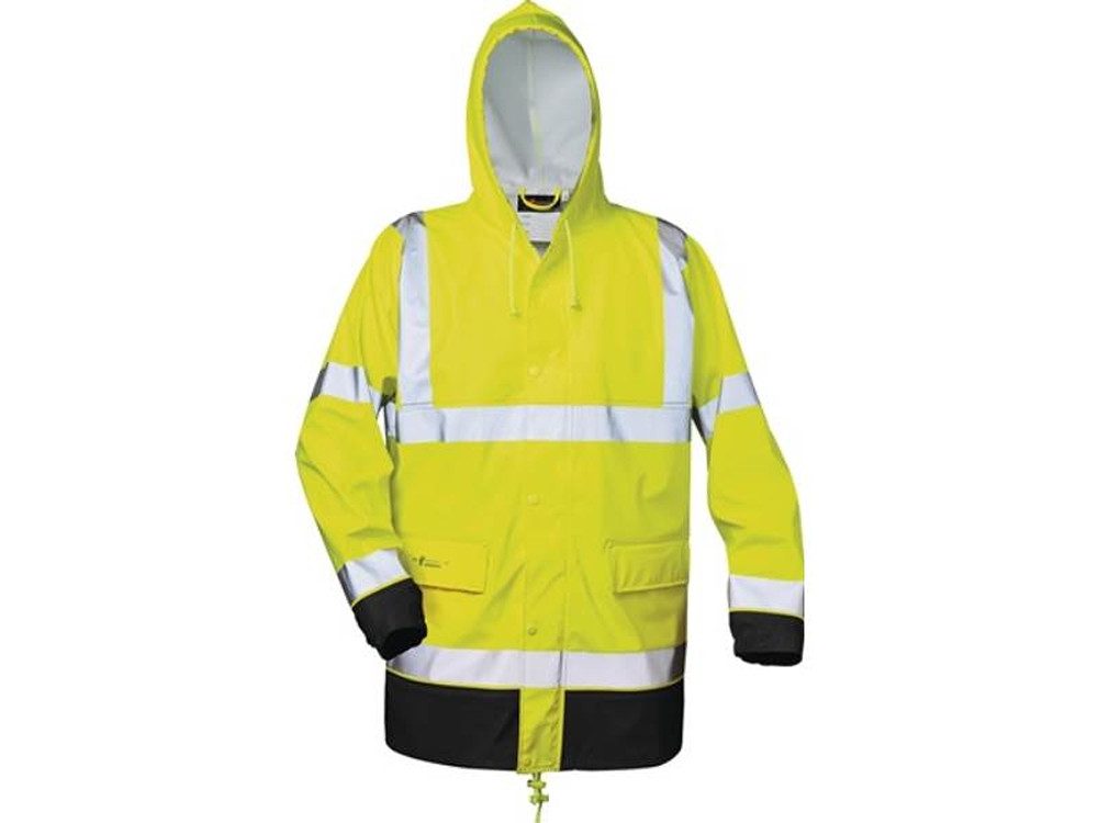 Elysee Schutzjacke NORWAY 2360-1 Warnschutz PU Regenjacke Manfred Размер M gelb/schwarz