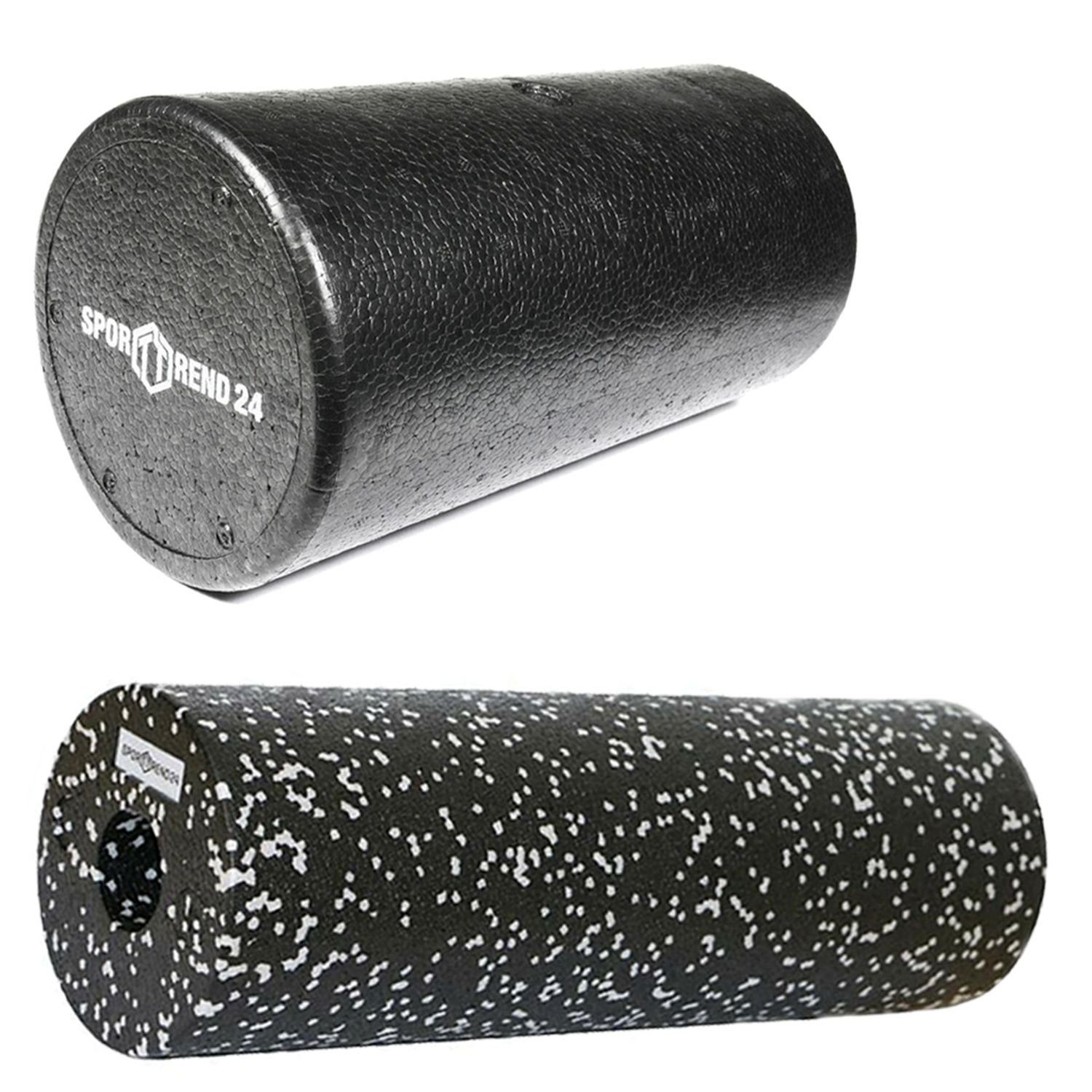 Sporttrend 24 Massagerolle Faszienrolle 30cm + Rolle 45cm, Massagerolle Yogarolle Pilatesrolle Schaumstoffrolle Bindegewebsrolle