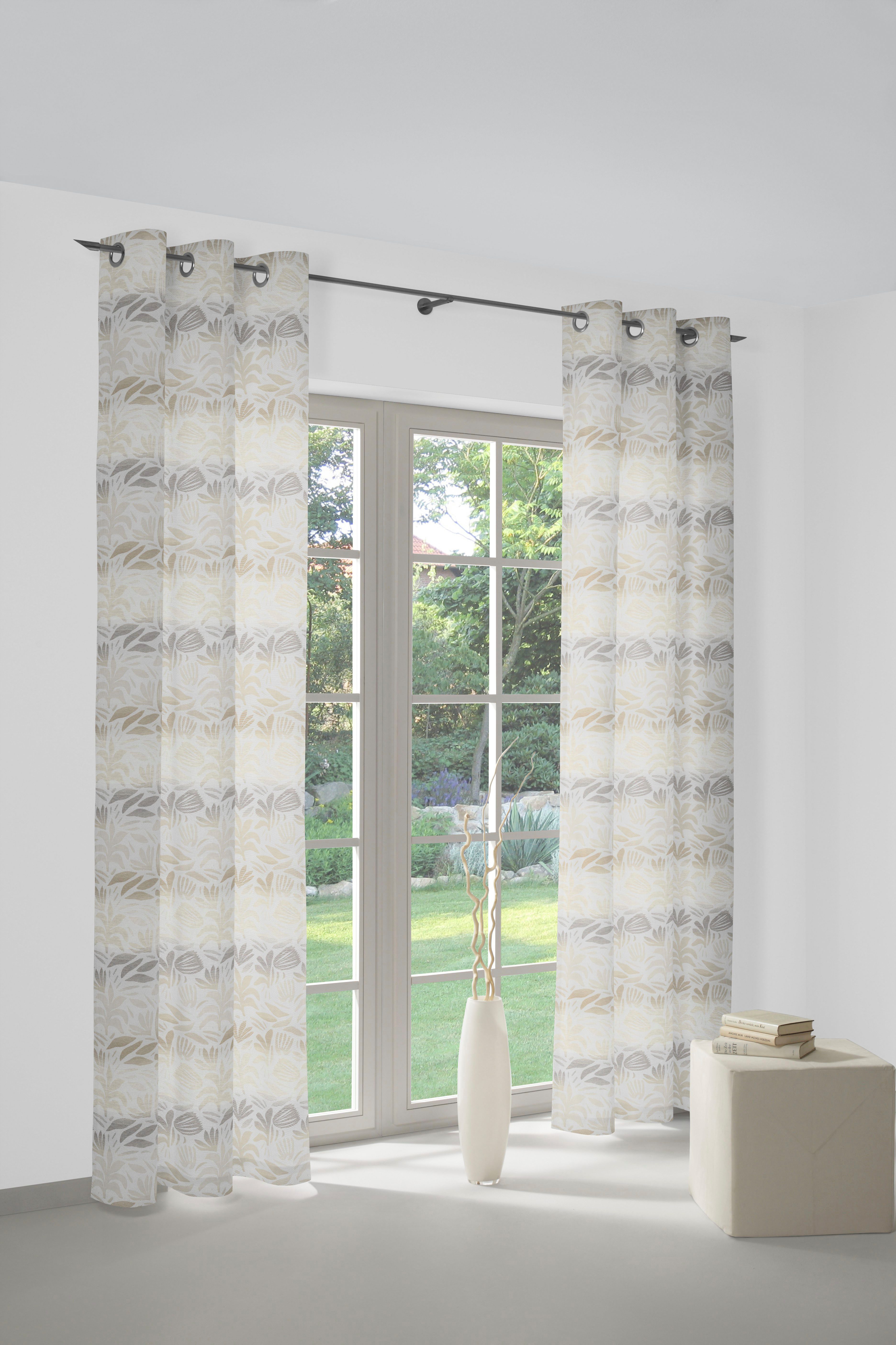 Wirth Vorhang Kairo (1 St), Ösen, blickdicht, Jacquard
