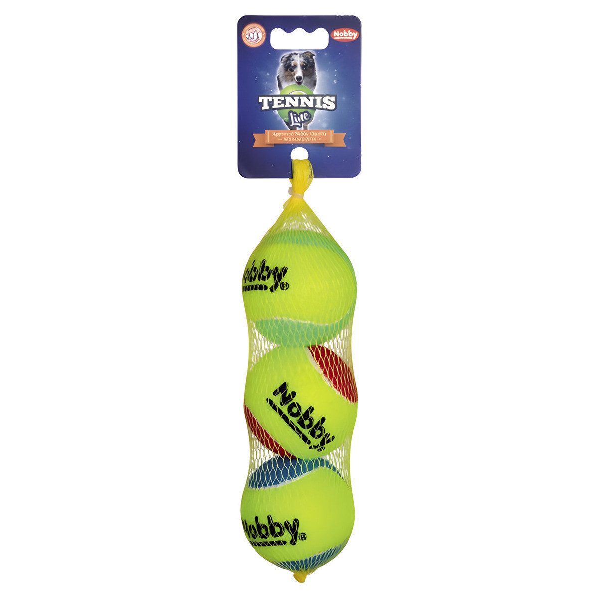 Tierball Tennisball 3er Netz
