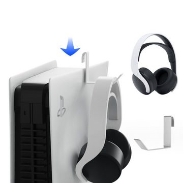Tadow PS5 Wand-Ladestation mit Ablageständer und Dual-Seat-Charging PlayStation 5-Controller