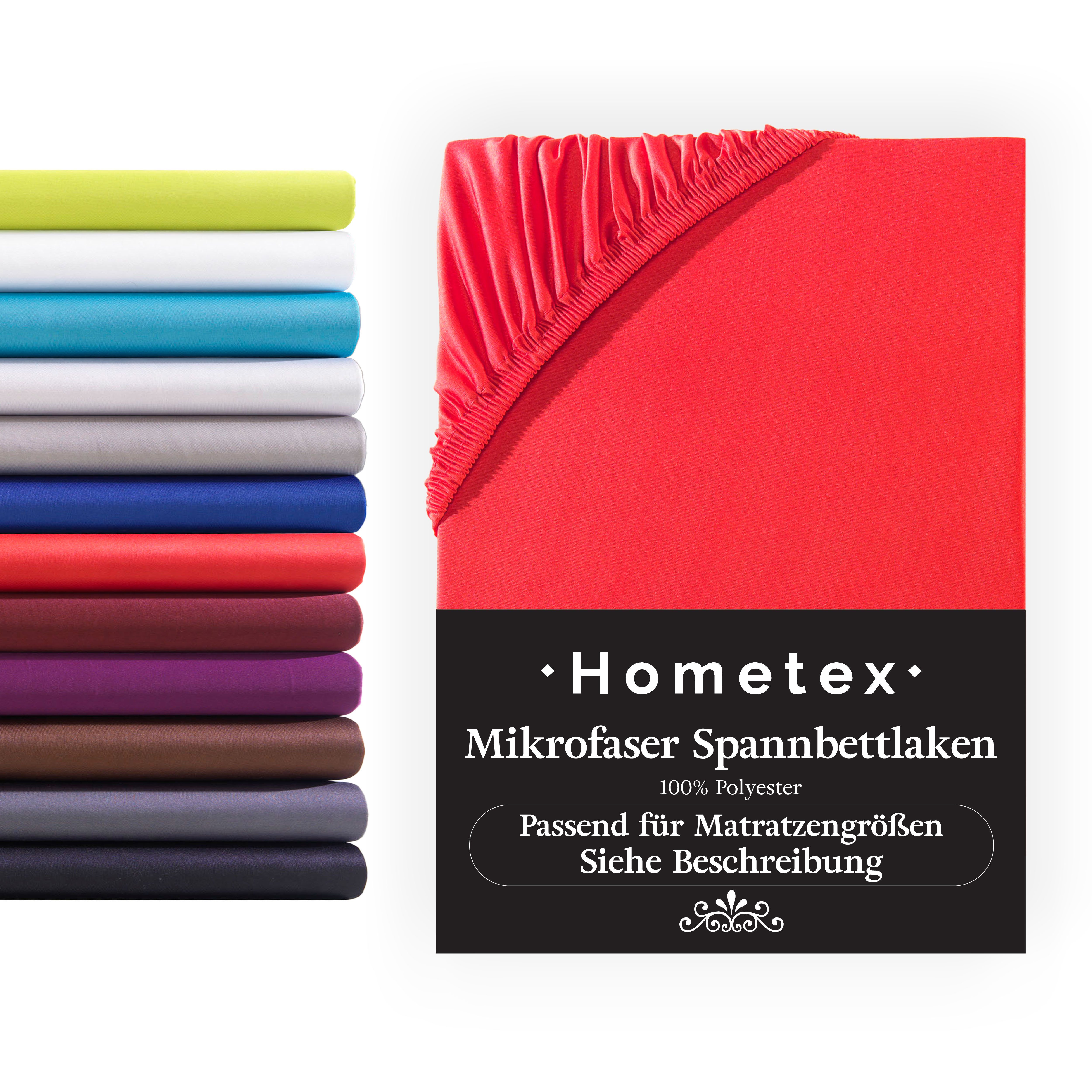 Hometex Premium Textiles Spannbettlaken Mikrofaser Spannbettlaken, günstig online kaufen