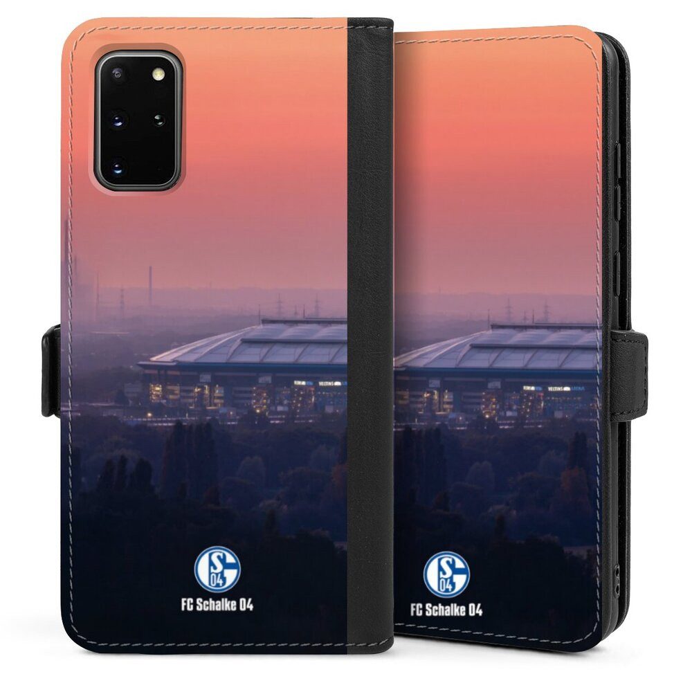DeinDesign Handyhülle Stadion FC Schalke 04 Offizielles Lizenzprodukt Schalke 04 Stadion, Samsung Galaxy S20 Plus Hülle Handy Flip Case Wallet Cover