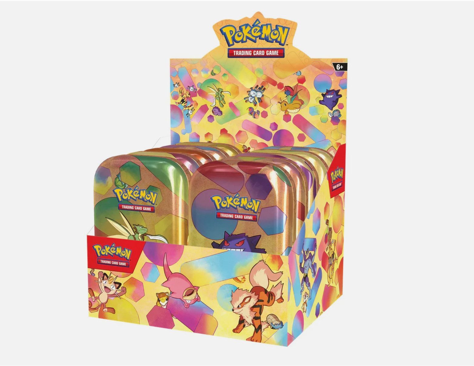 POKEMON JUEGO DE CARTAS Sammelkarte Sammelkarte Pokemon 151 Mini-Tin-Display Karmesin & Purpur 3.5 Deutsch