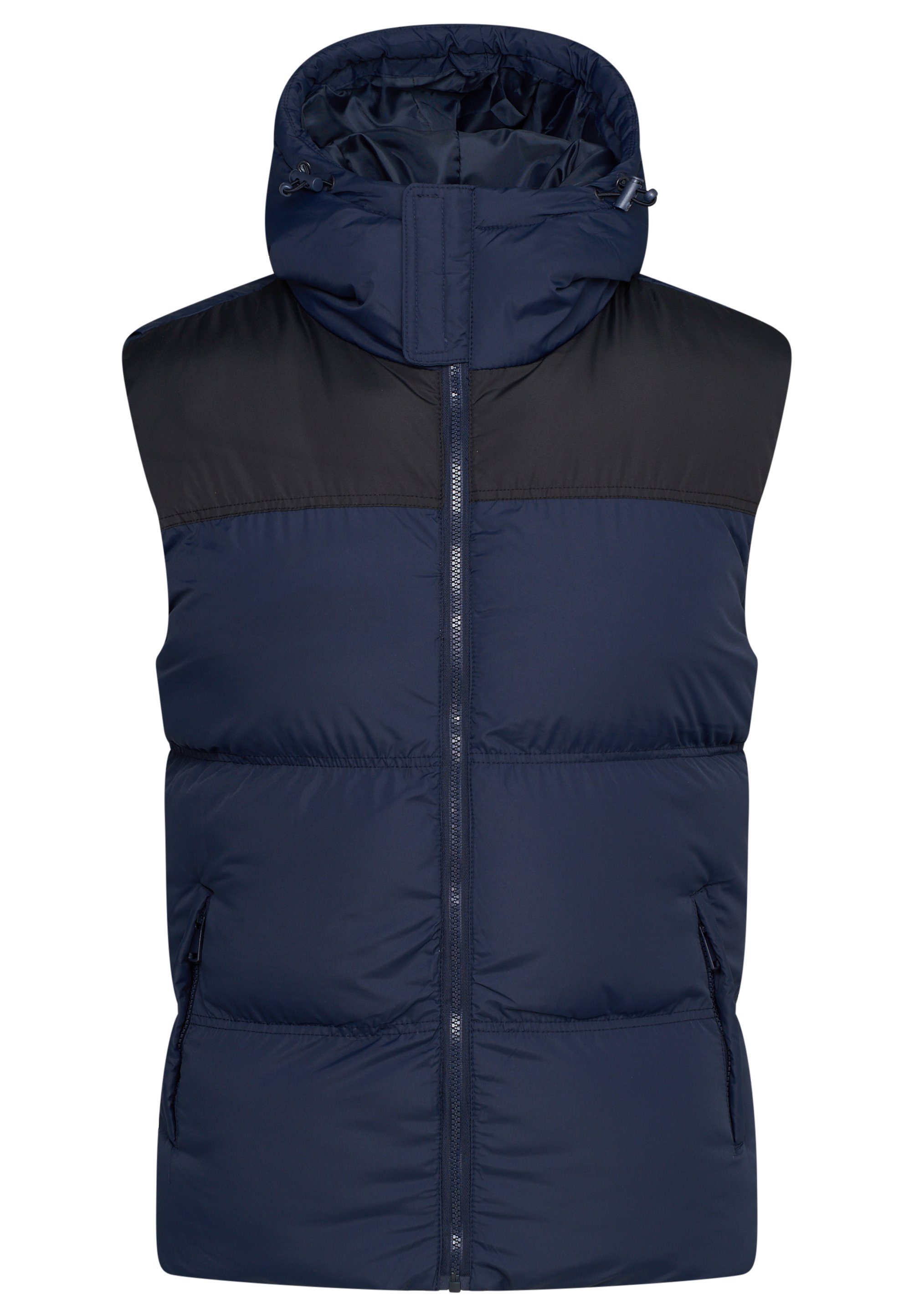 S2MOLDE Panel-Navy SOULSTAR warmer Steppweste Kapuze mit Winterjacke Bodywarmer