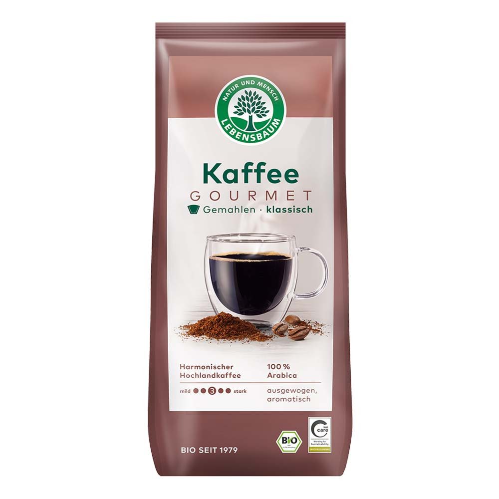 Lebensbaum Kaffee Gourmet-Kaffee - klassisch gemahlen 500g 2er Pack
