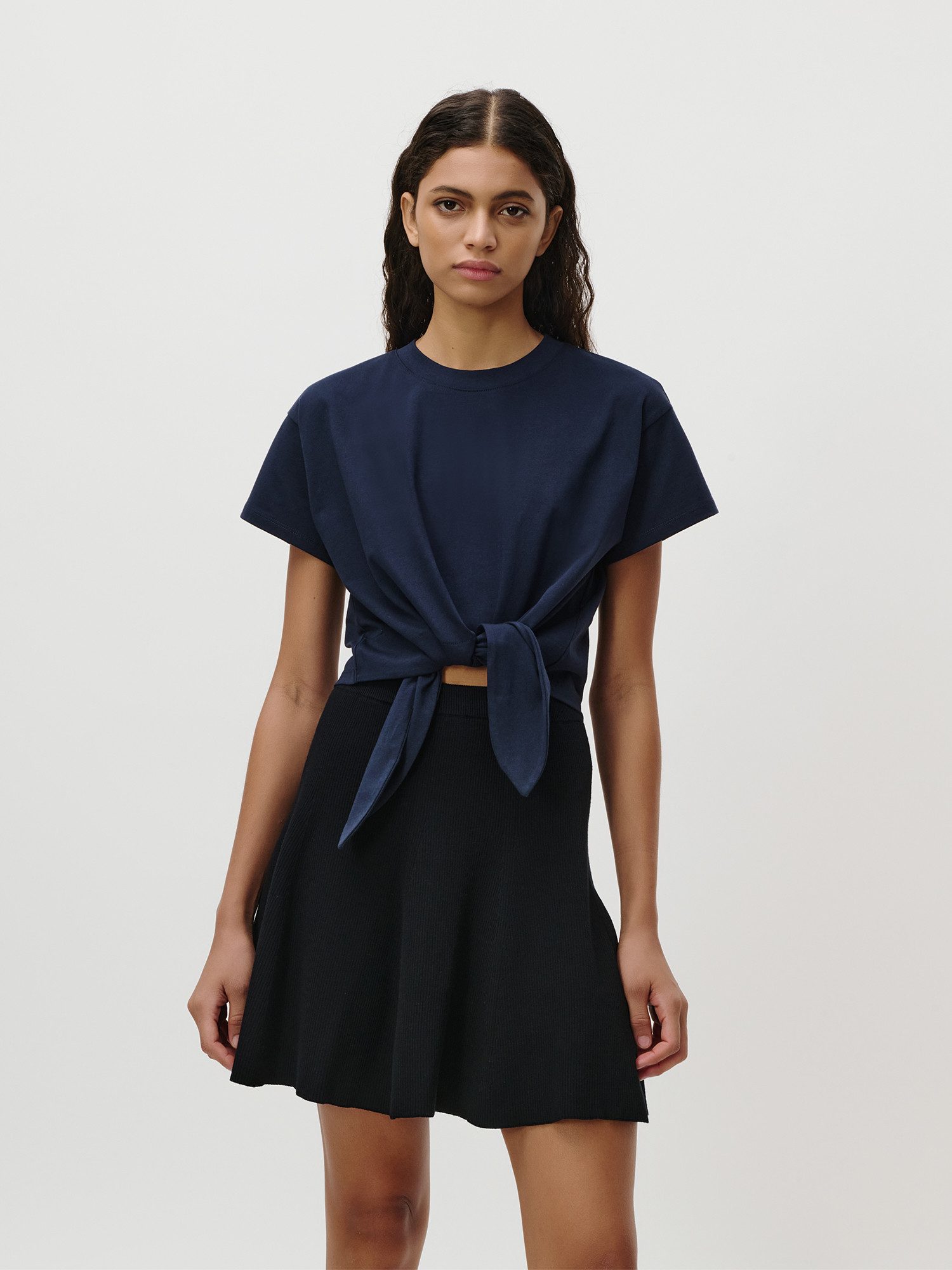 LeGer T-Shirt Tessy, LeGer by Lena Gercke mit Knoten-Detail, cropped