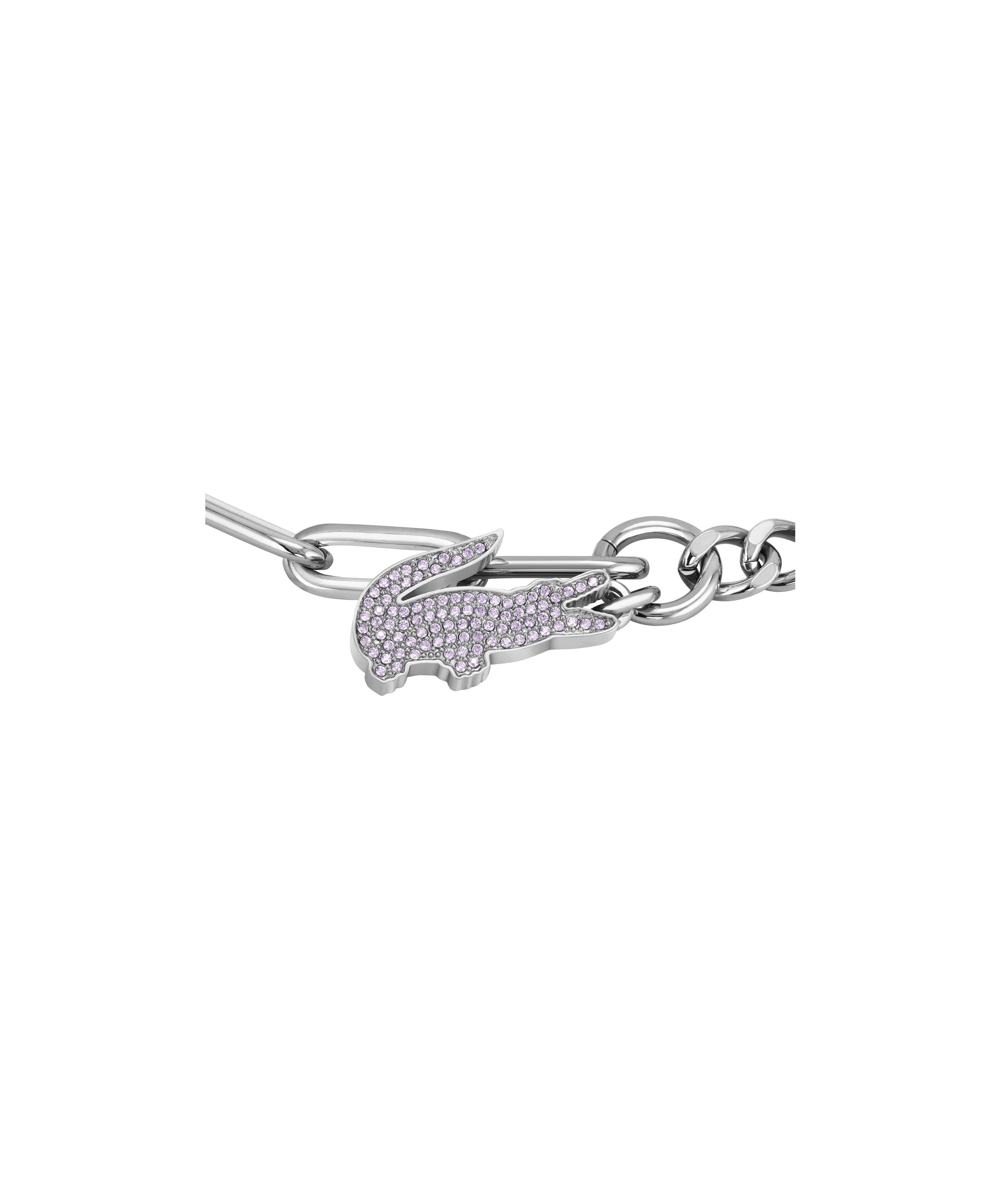 Lacoste Armkette CROCODILE, mit Preciosa Crystal