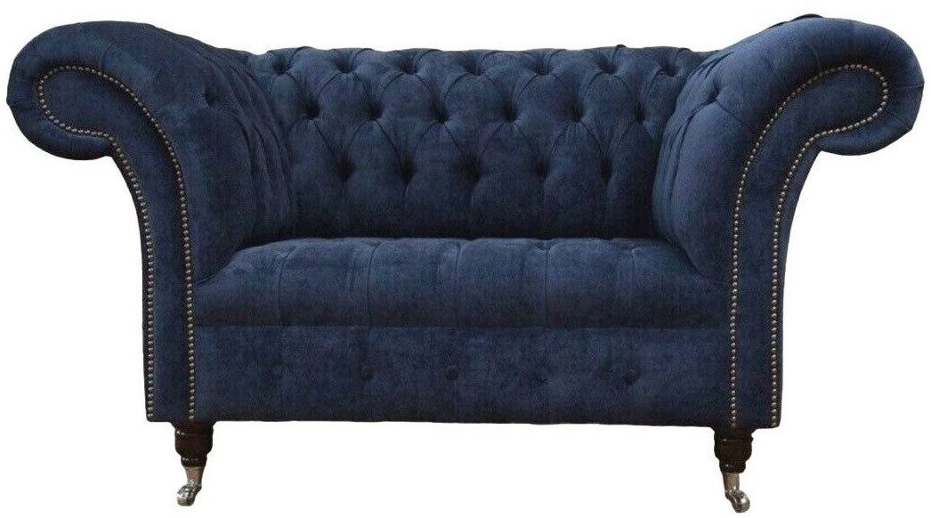 Xlmoebel Chesterfield-Sessel Designer Sessel im Chesterfield-Stil mit hochwertigem Stoffbezug (1,5 Sitzer), Hergestellt in Europa