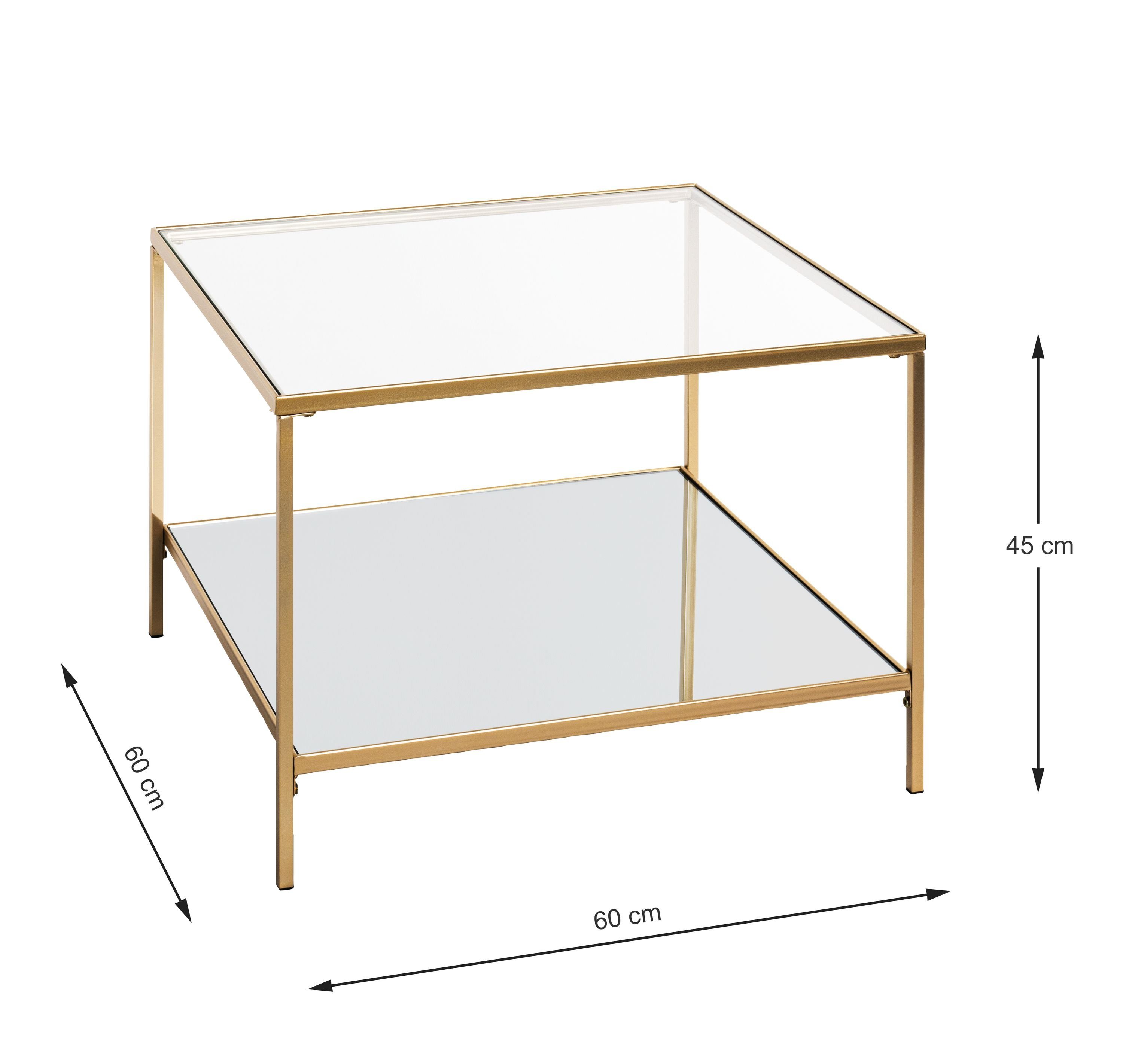 HAKU Beistelltisch Beistelltisch, Möbel Beistelltisch cm gold cm) (BHT 60x45x60 HAKU BHT 60x45x60