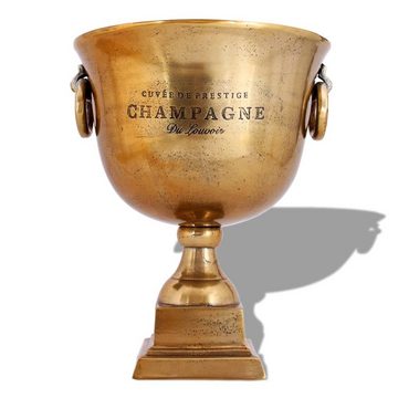 vidaXL Skulptur Champagner-Kühler Pokal Kupfer Braun