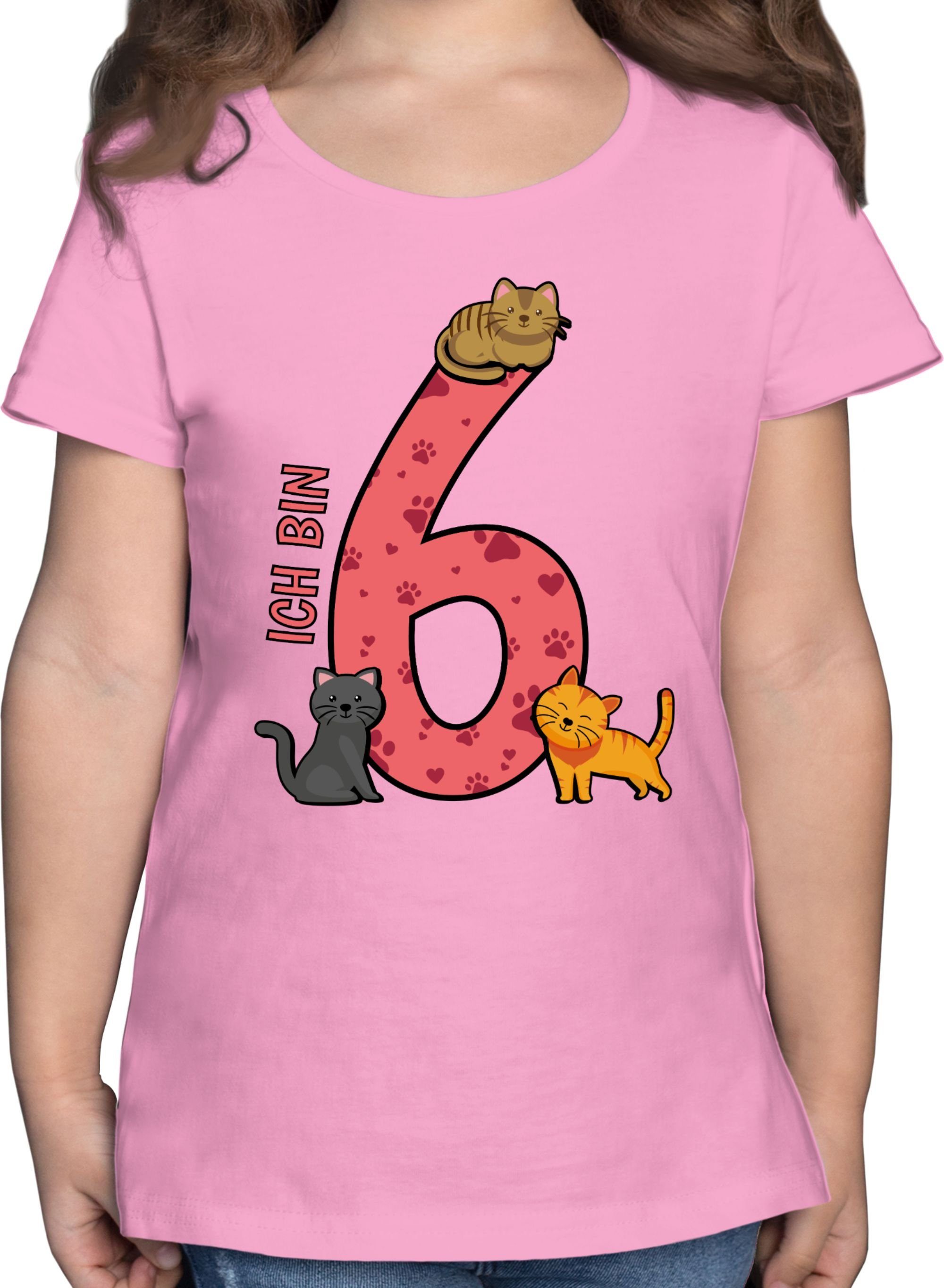 T-Shirt Katzen Sechster