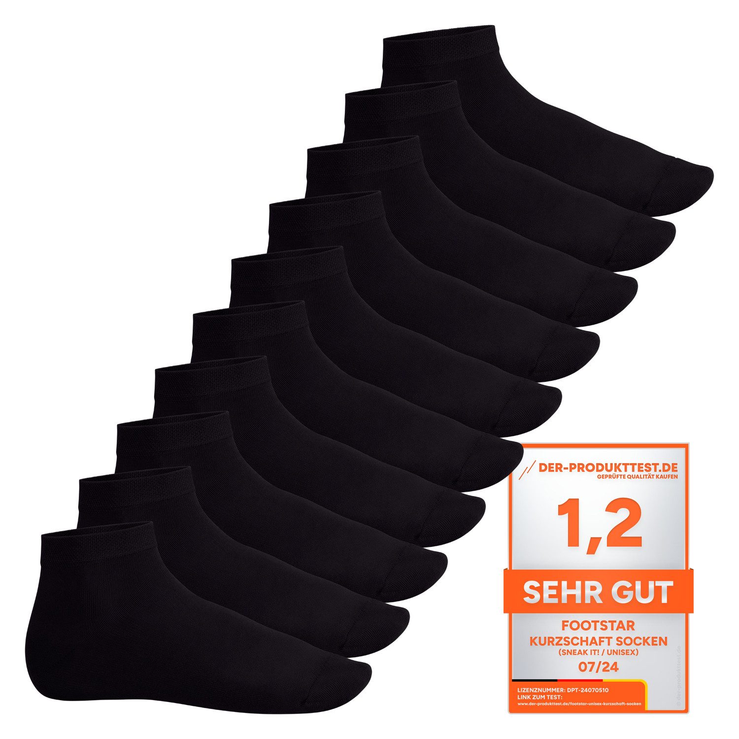 Footstar Kurzsocken EVERYDAY! 10 Paar Quarter Socken Kurzsocken Kurze Baumw günstig online kaufen
