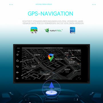 Hikity Android 2Din GPS 7'' Touchscreen Bluetooth WIFI GPS für Toyota Corolla Autoradio (Duale Systembildverbindung Split-Screen-Funktion, GPS)