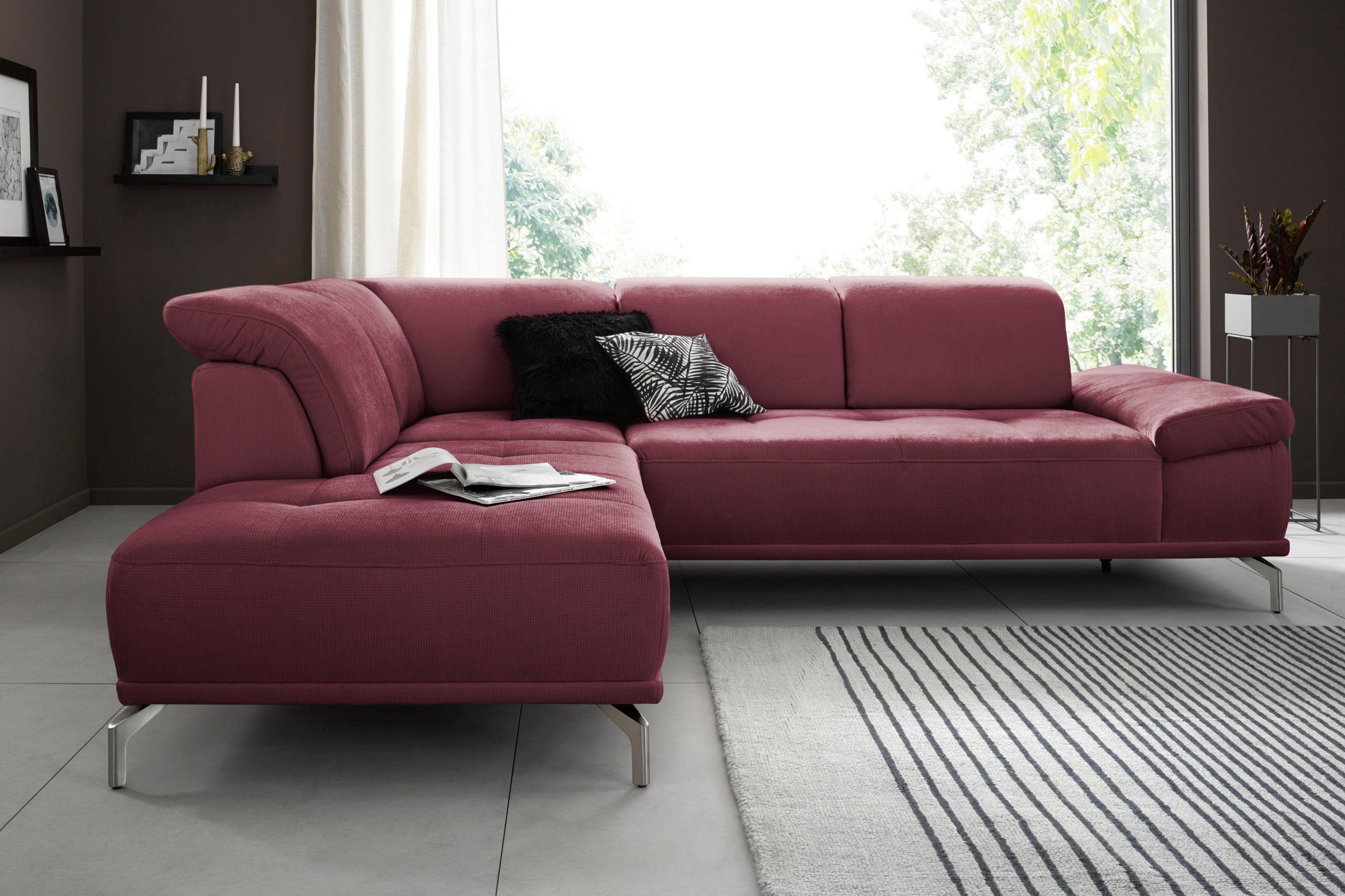 Places of Style Ecksofa Caluna, Inkl.Sitztiefenverstellung, günstig online kaufen