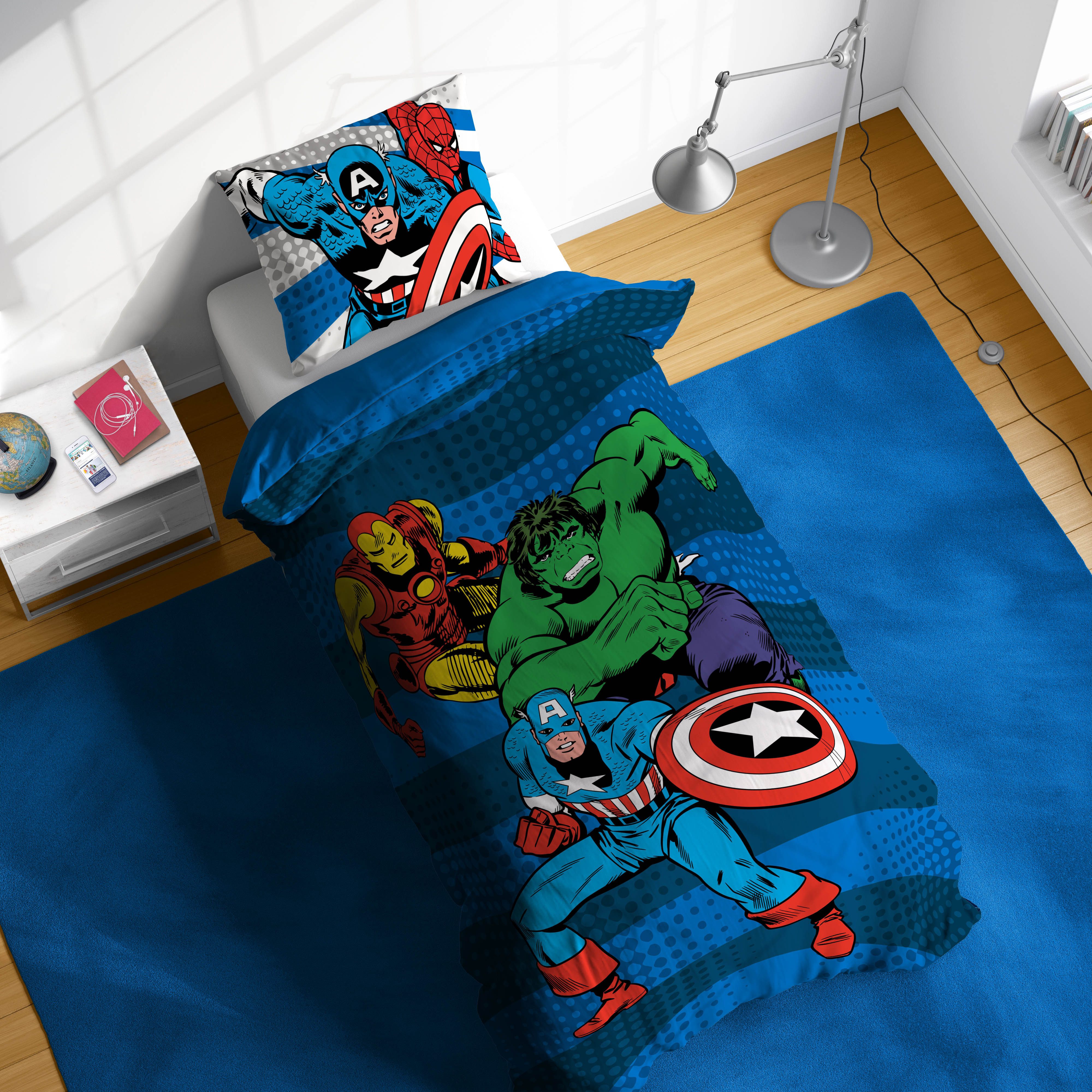 MARVEL Kinderbettwäsche Avengers Good Guys, Linon, 2 teilig, 100% Baumwolle