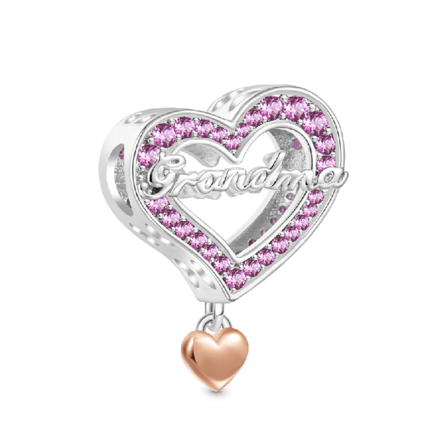 Bead Gnoce Charm Grandma IOC144 Silber