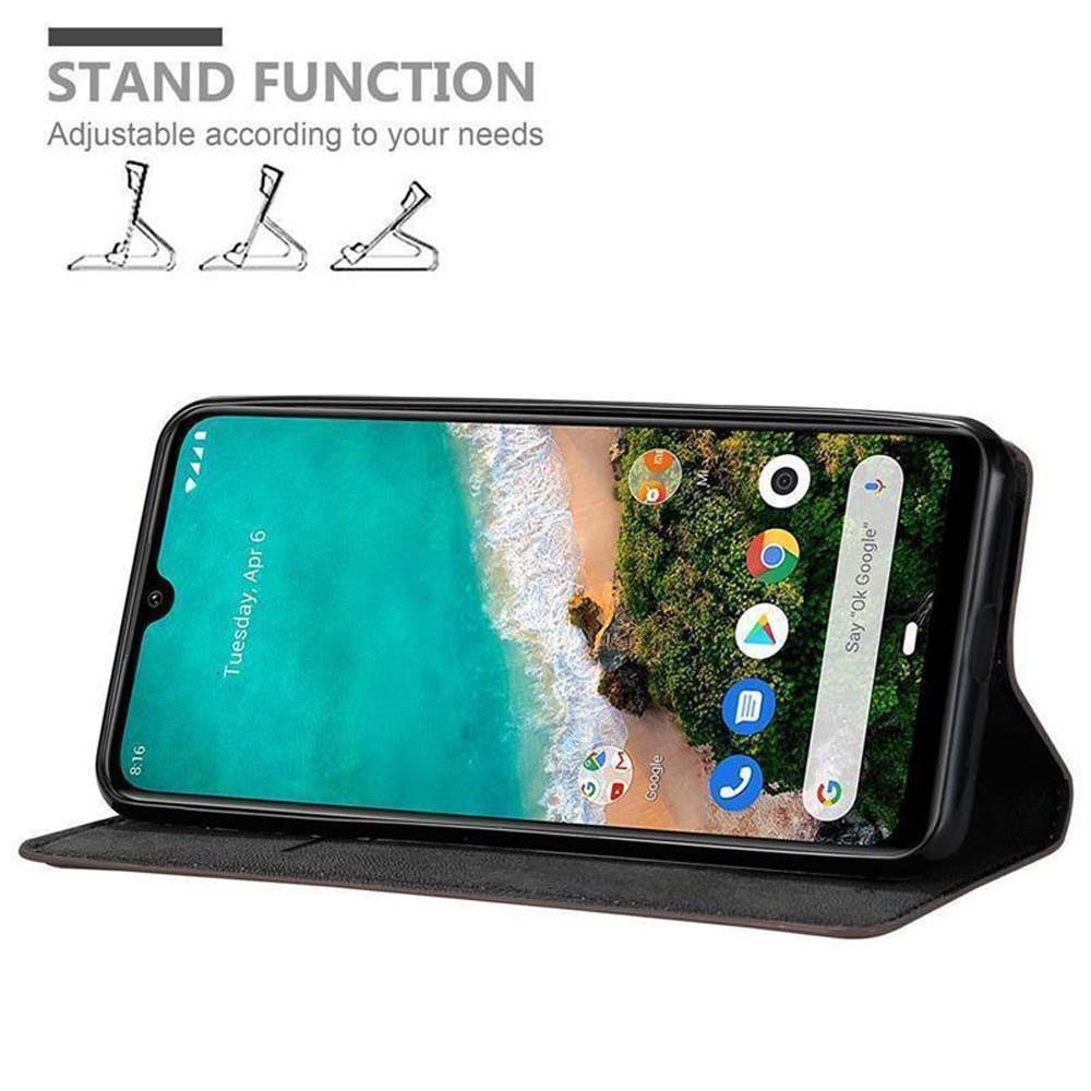 Cadorabo Handyhülle für Xiaomi Mi A3 Hülle Xiaomi Mi A3, Hülle Schutzhülle mit Standfunktion, Magnetverschluss und Kartenfach