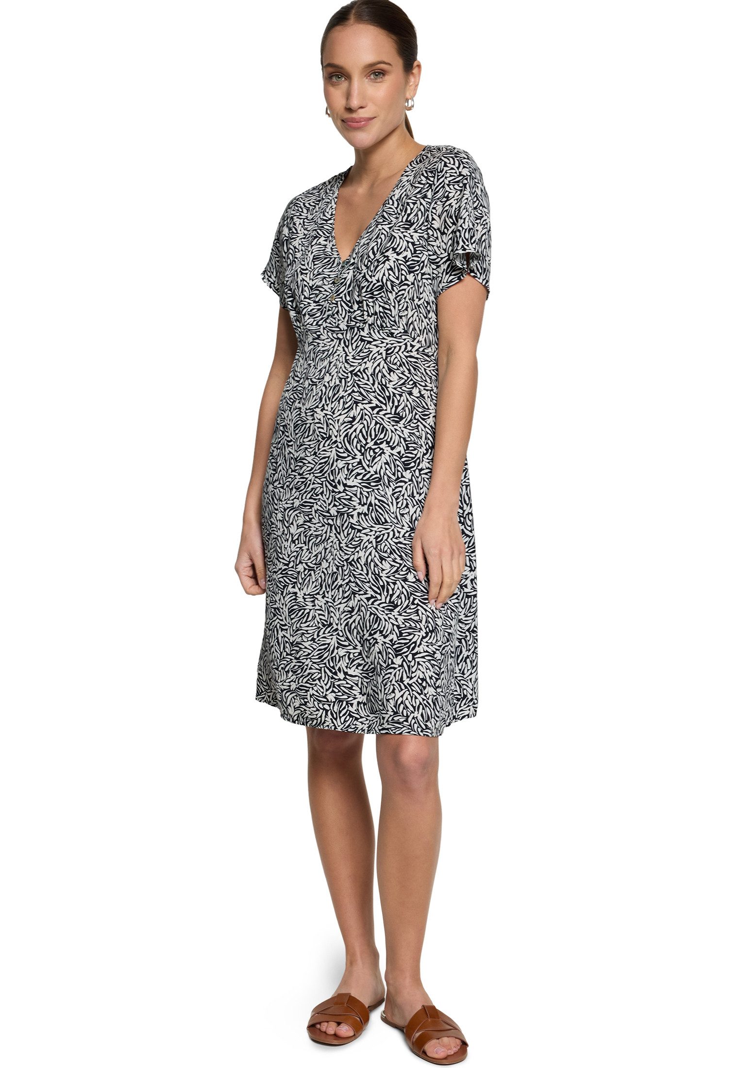 Zero Minikleid Damen mit Print. Material.