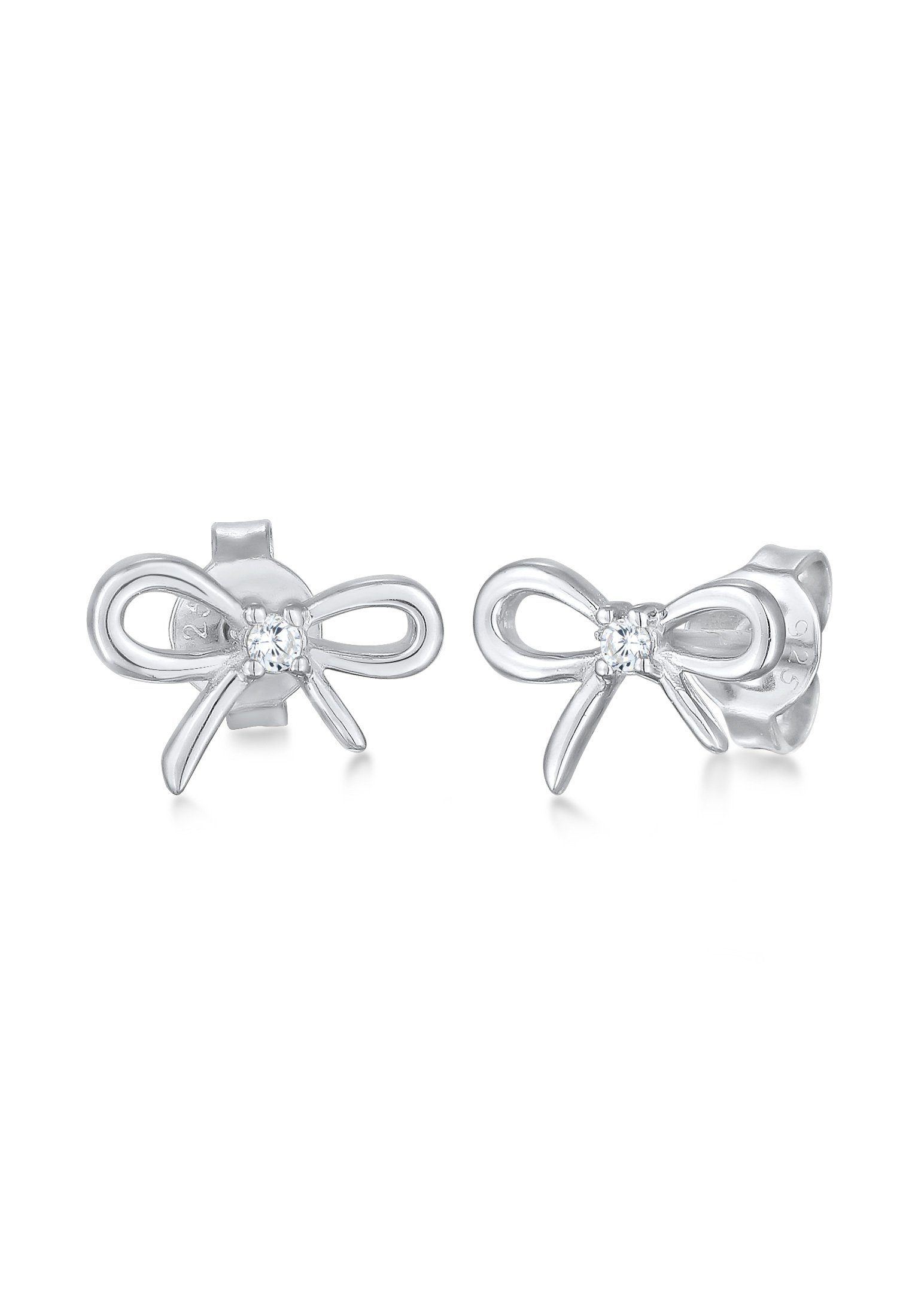 Elli Paar Ohrstecker Schleife Zirkonia Romantik günstig online kaufen
