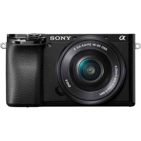 Sony ILCE-6100B -Alpha 6100 E-Mount Systemkamera (24,2 MP, 4K Video, 180° Klapp-Display, WLAN (Wi-Fi), nur Gehäuse)