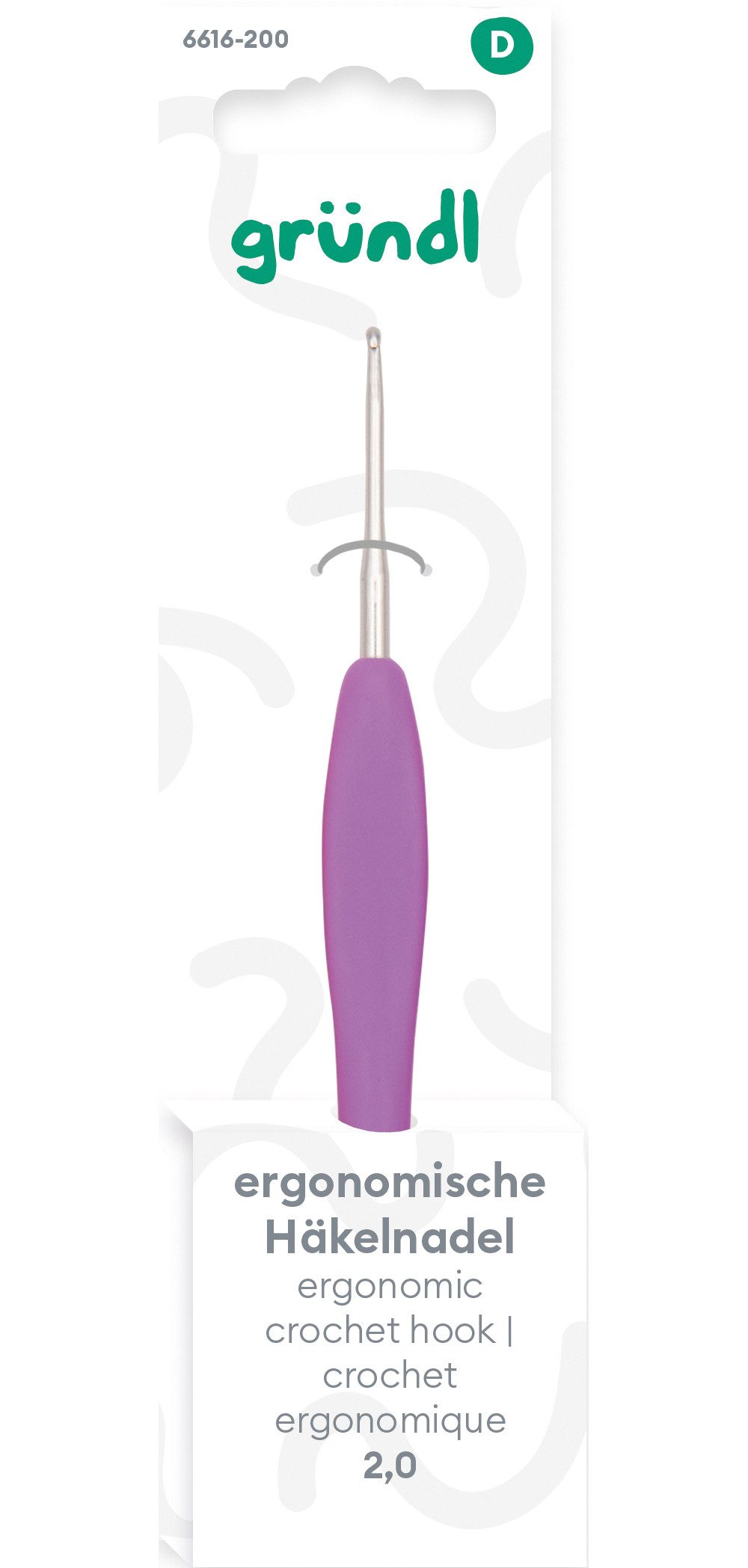 Gründl Häkelnadeln Häkelnadel Ergonomisch, 1 Stück
