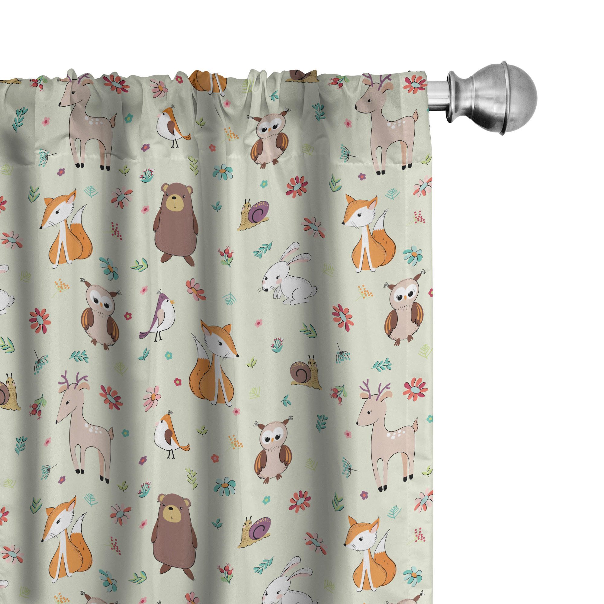 Abakuhaus Gardine Vorhang für Wohnzimmer Schlafzimmer Dekor, Microfaser, Ti günstig online kaufen