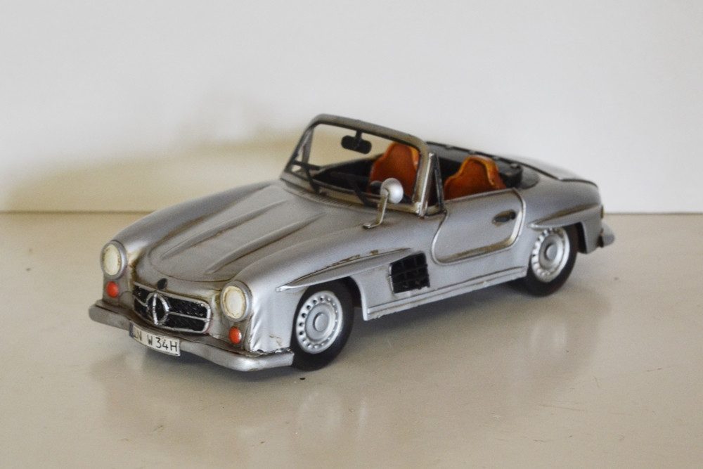 Modellauto Blechauto Modellauto Oldtimer Mercedes 300 SL aus Blech L 29 cm