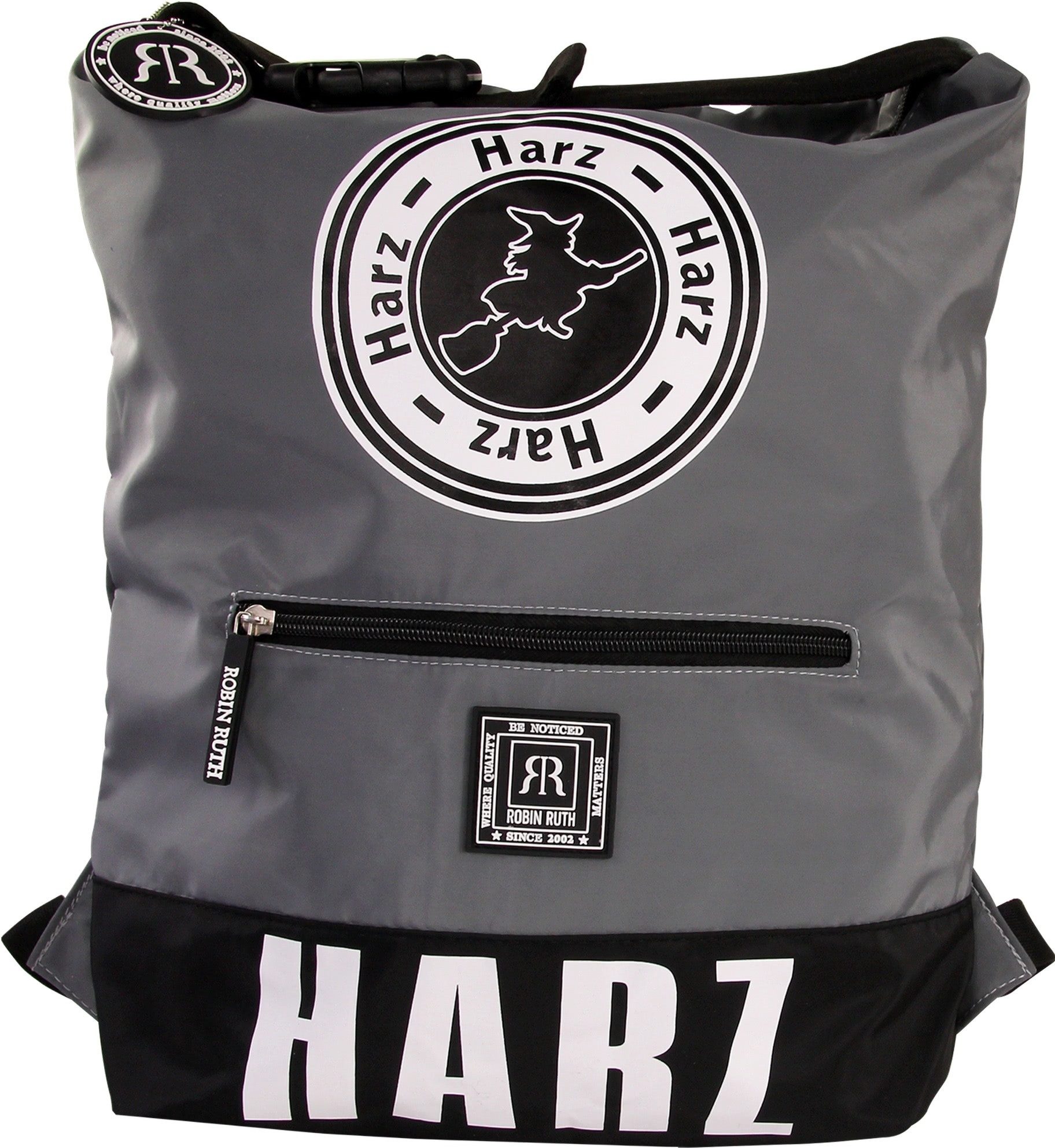 Robin Ruth Freizeitrucksack Robin Ruth Rucksack Polyester hellgrau, Damen, Herren Rucksack Polyester, hellgrau, schwarz ca. 37cm hoch