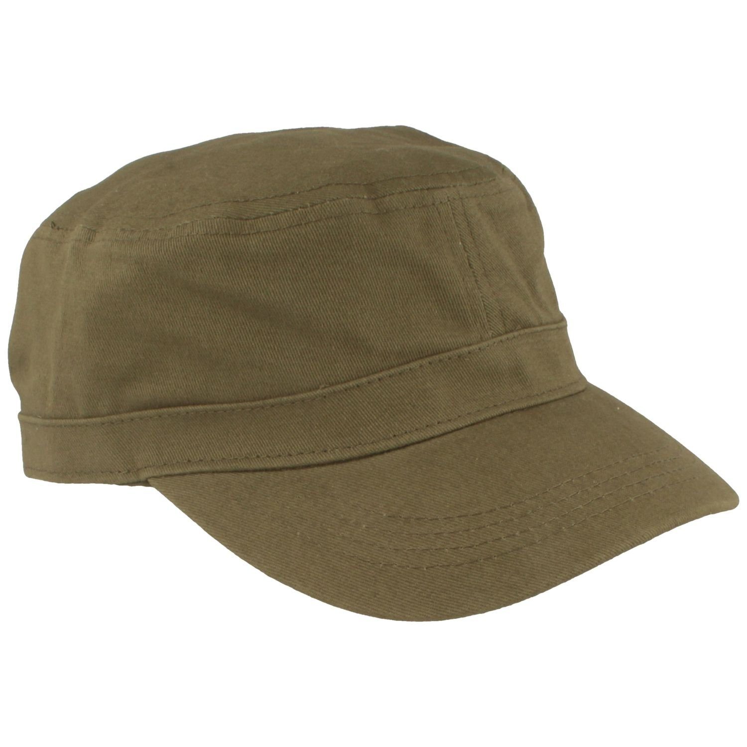 aus Baumwolle Army Cap Breiter 707-Oliv Army-Cap