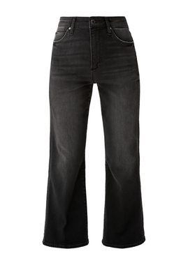 s.Oliver 7/8-Jeans Cropped-Jeans Flared / Slim Fit / High Rise / Flared Leg Waschung