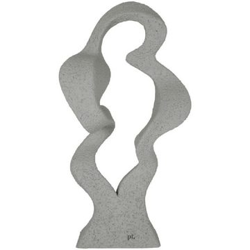 Present Time Skulptur Statue Abstract Art Wave Polyresin Warm Grey