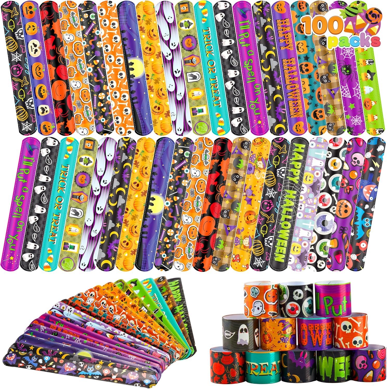 JOYIN Armband JOYIN 100 Halloween Armbänder, 25 Designs, für Kinder & Erwachsene