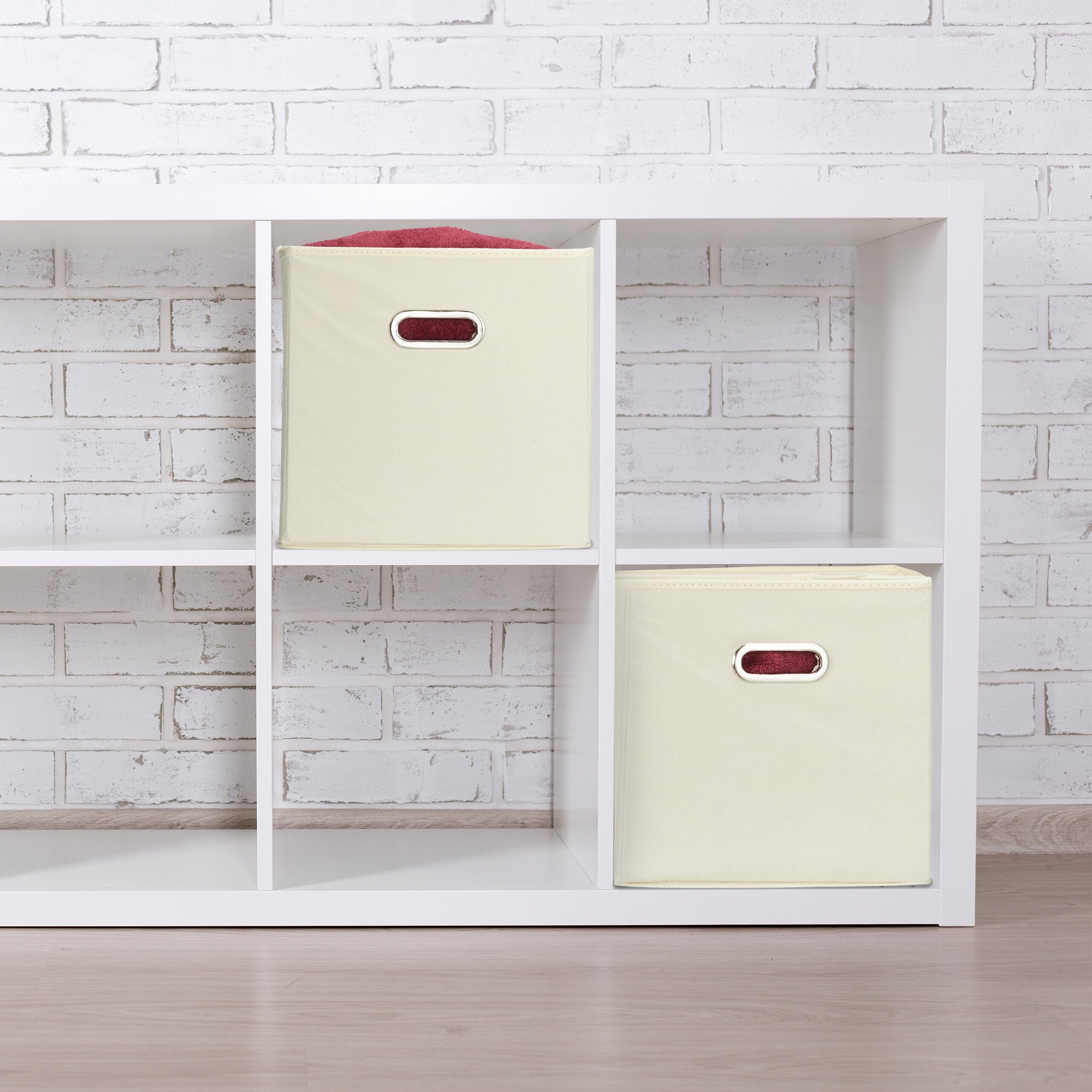 relaxdays Aufbewahrungsbox im 4er Set, Beige günstig online kaufen
