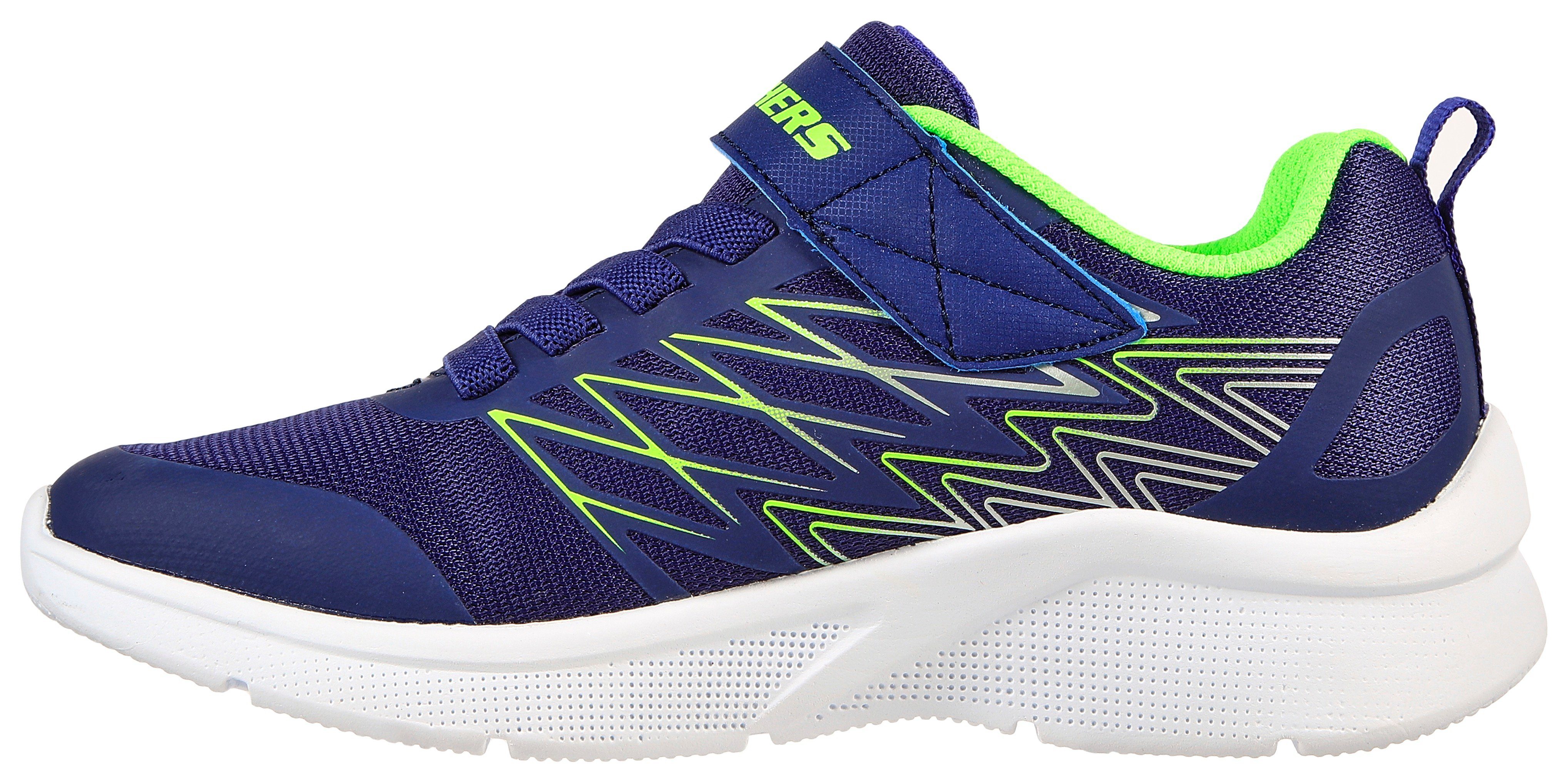 Skechers MICROSPEC Sneaker mit Kontrastbesatz, Freizeitschuh, Halbschuh, Schnürschuh