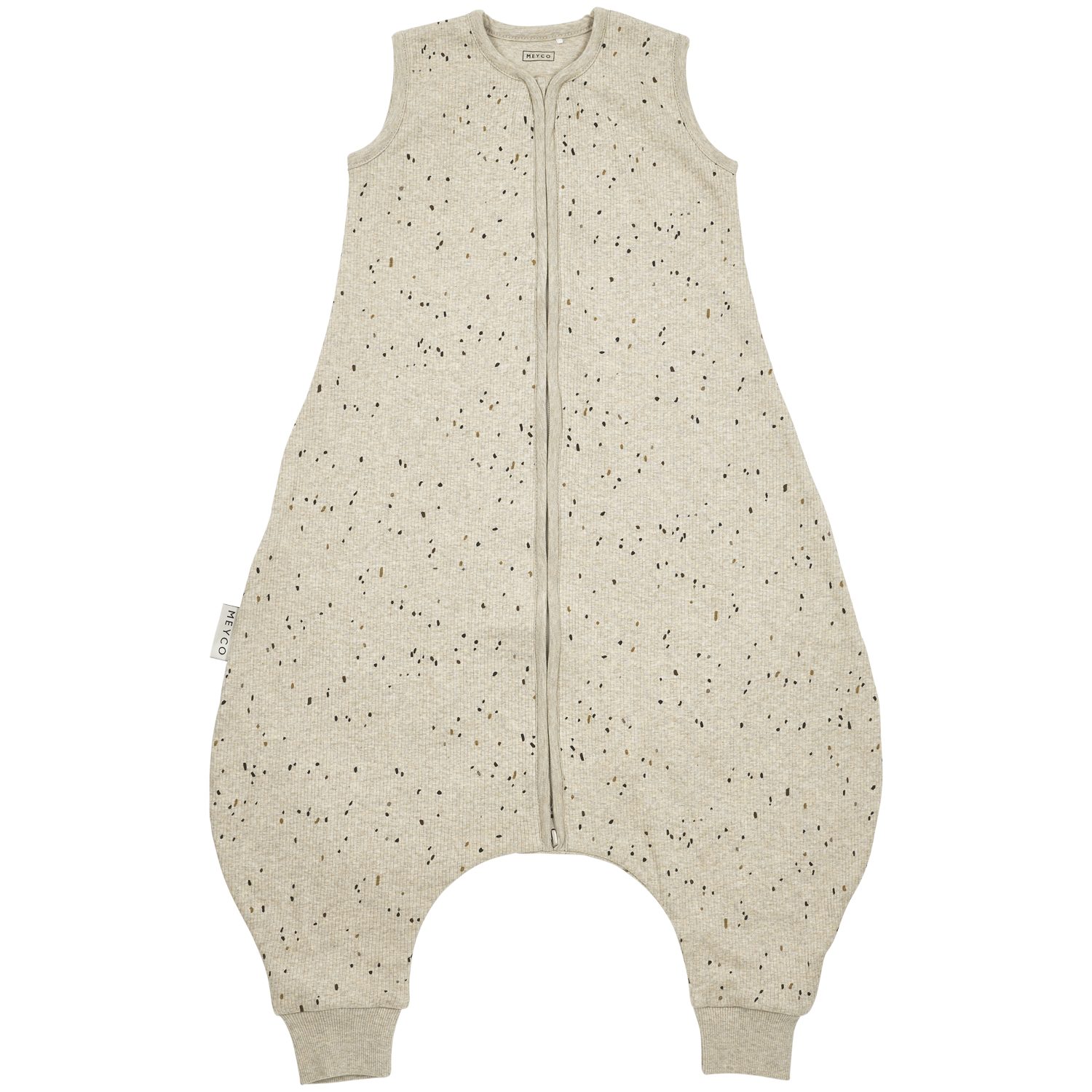 Meyco Baby Babyschlafsack Mini spot Sand Melange (95% Baumwolle / 5% Elastan, 1 tlg), 80cm – Bild 2 von 3