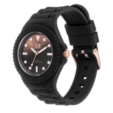 ice-watch Quarzuhr Ice-Watch Unisexuhr ICE Generation 019157 Sunset Black, roségold, (1-tlg)