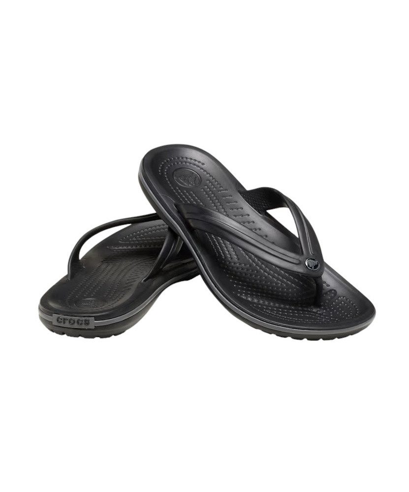 Crocs Zehensandalen Crocband Flip schwarz/grau - 1 Paar Badeschuh – Bild 5 von 5