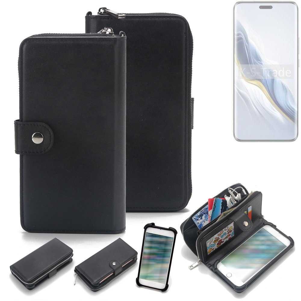 K-S-Trade Handyhülle für Honor Magic6 Pro, 2in1 Handyhülle Schutzhülle & Portemonnee Cover Handy Hülle