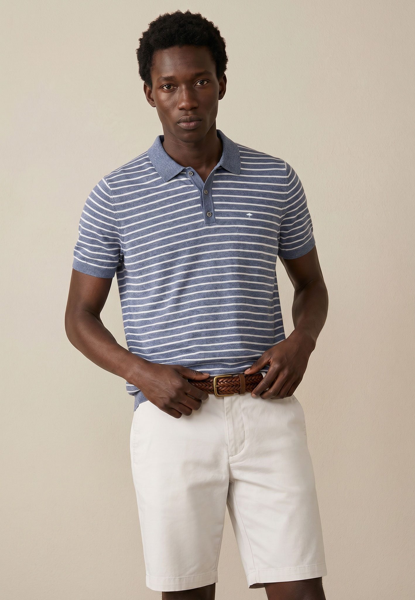 FYNCH-HATTON Poloshirt mit Logo Stickerei
